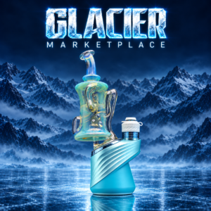 CHUBBY GLASS: GLACIER MARKETPLACE PUFFCO PEAK GLASS ATTACHMENT