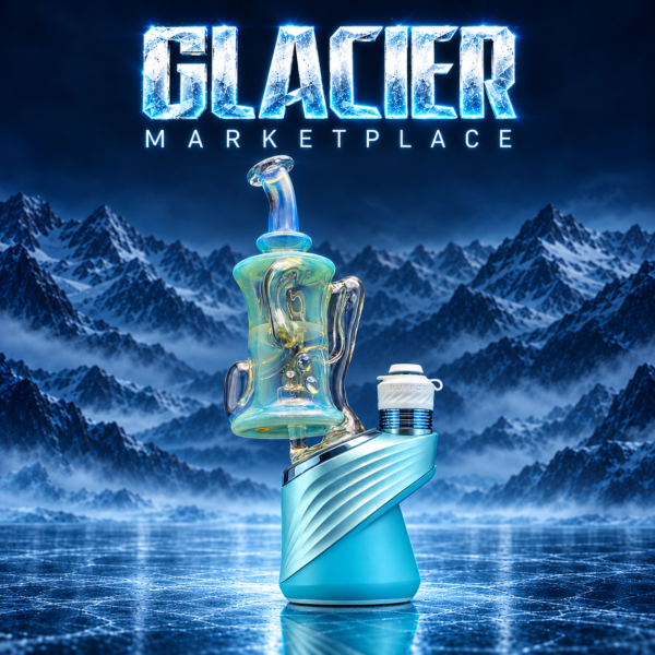 CHUBBY GLASS: GLACIER MARKETPLACE PUFFCO PEAK GLASS ATTACHMENT CHUBBY GLASS: GLACIER MARKETPLACE PUFFCO PEAK GLASS ATTACHMENT