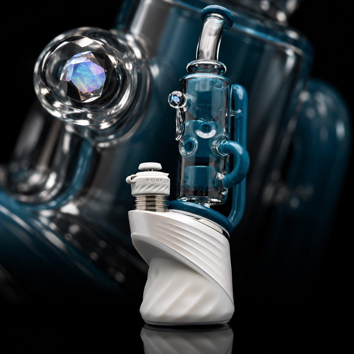 IRIDESCENT GLASS: SUPERIOR FACETED INCYCLER PUFFCO PEAK GLASS ATTACHMENT - Image 6