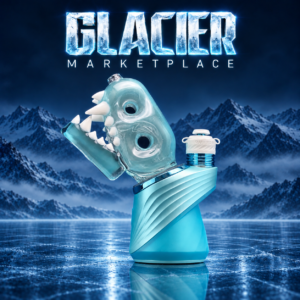 ENUFF GLASS: GLACIER MARKETPLACE PUFFCO PEAK GLASS ATTACHMENT