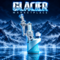 IRIDESCENT GLASS: GLACIER MARKETPLACE PUFFCO PEAK GLASS ATTACHMENT
