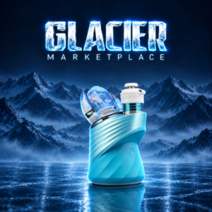 MAGIZLE GLASS: GLACIER MARKETPLACE PUFFCO PEAK GLASS ATTACHMENT