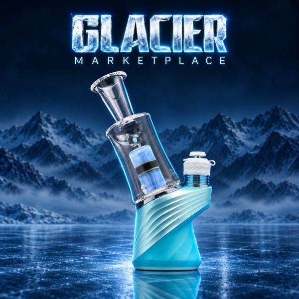 MIKE D GLASS: GLACIER MARKETPLACE PUFFCO PEAK GLASS ATTACHMENT MIKE D GLASS: GLACIER MARKETPLACE PUFFCO PEAK GLASS ATTACHMENT